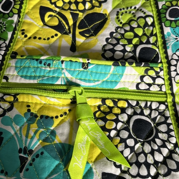 Vera Bradley Retired Lime Up Hipster Cross Body Purse & coin Purse Green Yellow - Picture 4 of 10